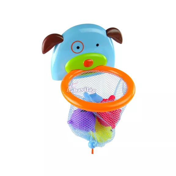 Bath Toy Mini kosárlabda, kutya ás gumi hal