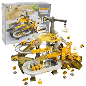   Interaktív  bányász készlet, parkoló, és építőipari jármű pálya és akna