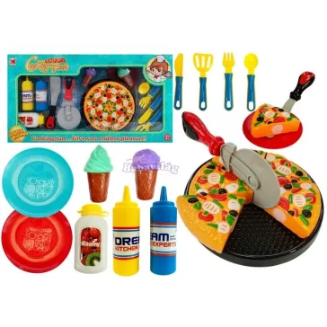Little Chef Pizza és Fagylalt Készlet 20 db-os