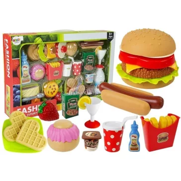 Gyorséttermi hamburgerkészlet