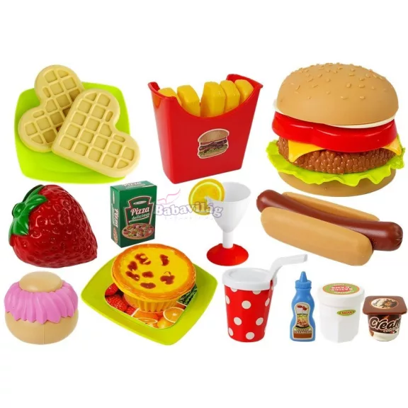 Gyorséttermi hamburgerkészlet