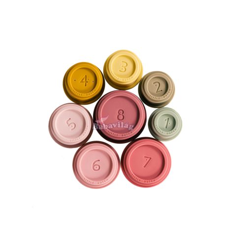 Little Dutch poharas toronyépítő - pink 