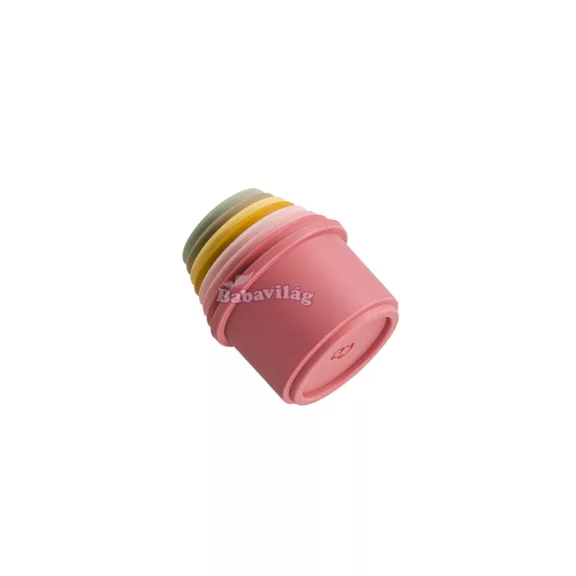 Little Dutch poharas toronyépítő - pink 