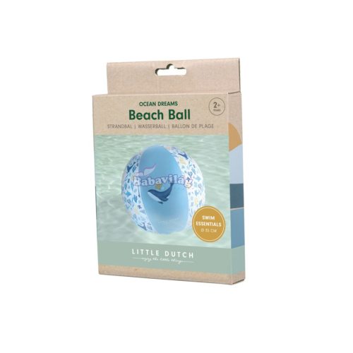 Little Dutch felfújható strandlabda Ocean Dreams kék 35 cm 