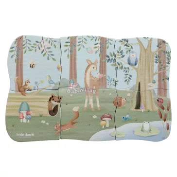 Little Dutch habtapi fürdőjáték puzzle - Forest Friends 