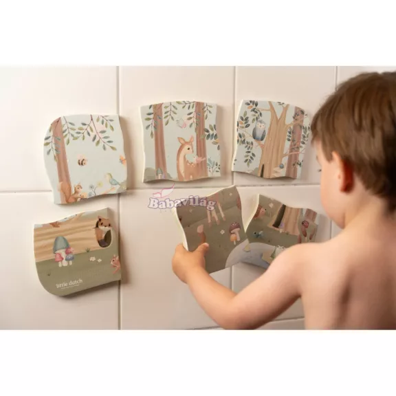 Little Dutch habtapi fürdőjáték puzzle - Forest Friends 