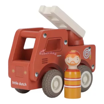 Little Dutch tűzoltó autó figurával 