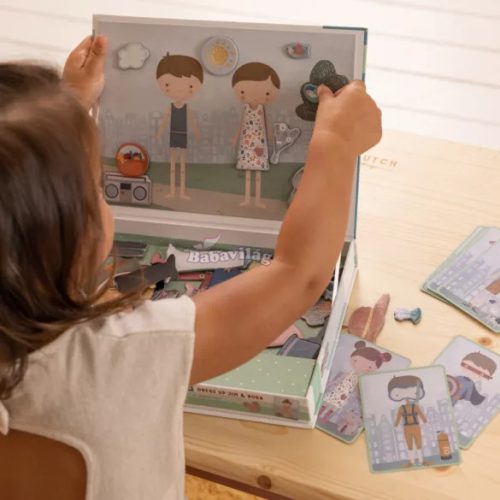 Little Dutch mágneses öltözető játék Rosa&Jim 