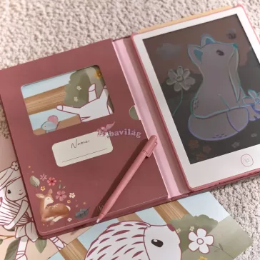 Little Dutch LCD rajztábla kártyákkal - pink 