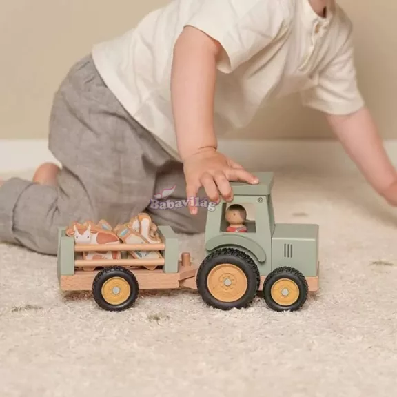Little Dutch traktor utánfutóval - Little Farm 