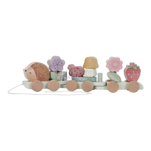 Little Dutch vonat építőelemekkel süni - Fairy Garden 