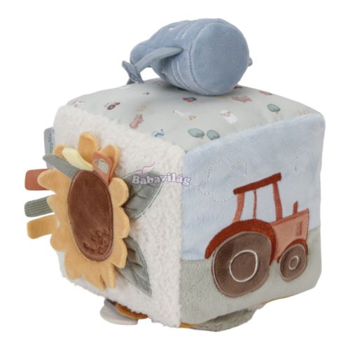 Little Dutch készségfejlesztő plüss kocka - Little Farm 