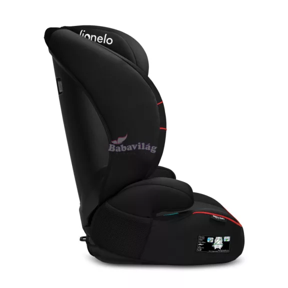 Lionelo Lars i-Size gyermekülés 100-150 cm - Sporty Black-Red 