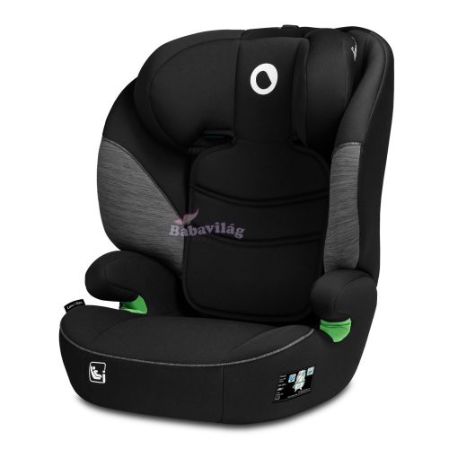 Lionelo Lars i-Size gyermekülés 100-150 cm - Black-Grey 