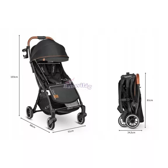 Lionelo Julie One sport babakocsi - Black 