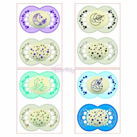 Mam Original Night cumi szilikon 16 hó dupla -több szín