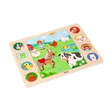2 az 1-ben puzzle Farm - találd meg az árnyékát