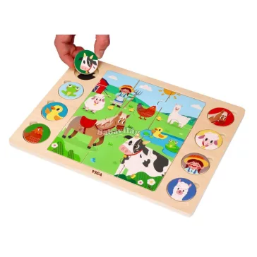 2 az 1-ben puzzle Farm - találd meg az árnyékát