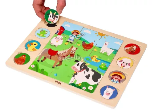 2 az 1-ben puzzle Farm - találd meg az árnyékát