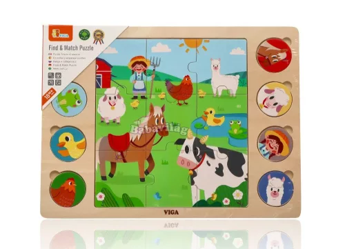 2 az 1-ben puzzle Farm - találd meg az árnyékát