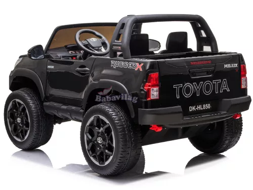 Gyermek elektromos kisautó Toyota Hilux 4x4 fekete