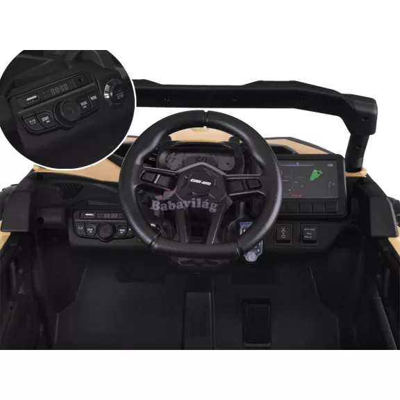 Can-am Buggy 4x4 akkumulátoros jármű 800W Khaki