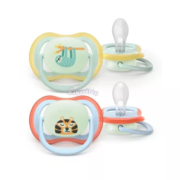   Philips AVENT játszócumi ultra air 0-6 hó Nighttime 2db-os 