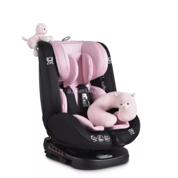 Moni Serengeti i-size isofix autós ülés 40-150cm 360° forgatható pink