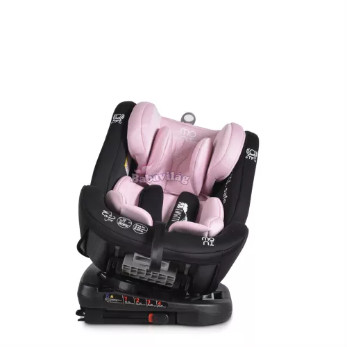 Moni Serengeti i-size isofix autós ülés 40-150cm 360° forgatható pink