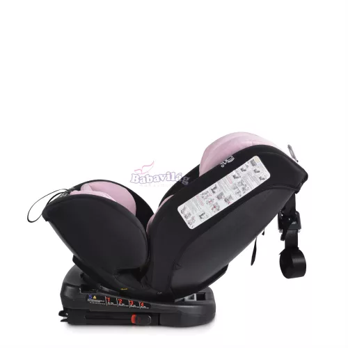 Moni Serengeti i-size isofix autós ülés 40-150cm 360° forgatható pink