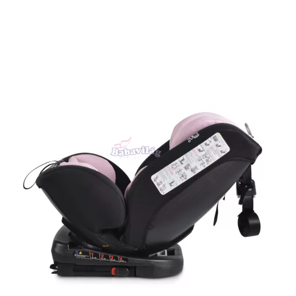 Moni Serengeti i-size isofix autós ülés 40-150cm 360° forgatható pink