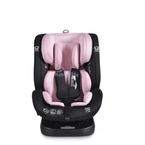 Moni Serengeti i-size isofix autós ülés 40-150cm 360° forgatható pink