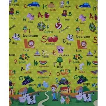 Játszószőnyeg 150x180 betűs/vonatos