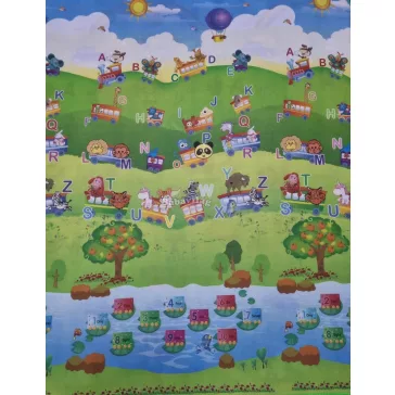 Játszószőnyeg 150x180 betűs/vonatos