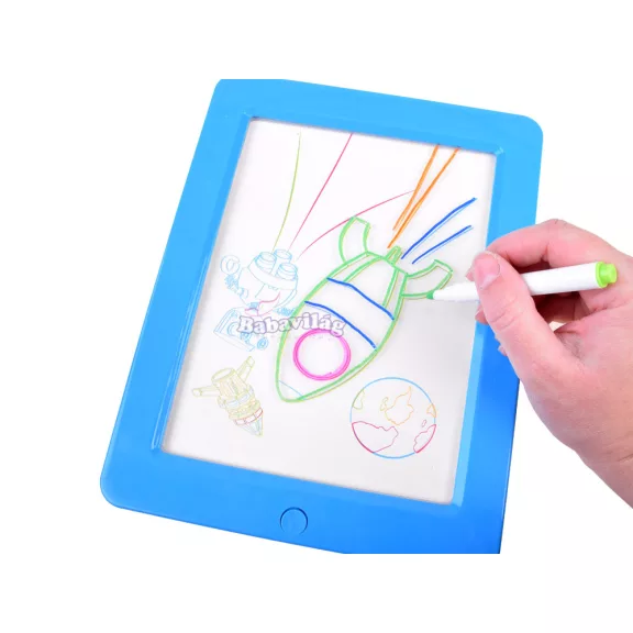 Világító tábla 3D szemüveggel és tollal