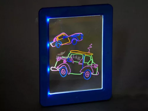 Világító tábla 3D szemüveggel és tollal