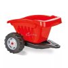 Traktor utánfutóval, pedálos  / piros