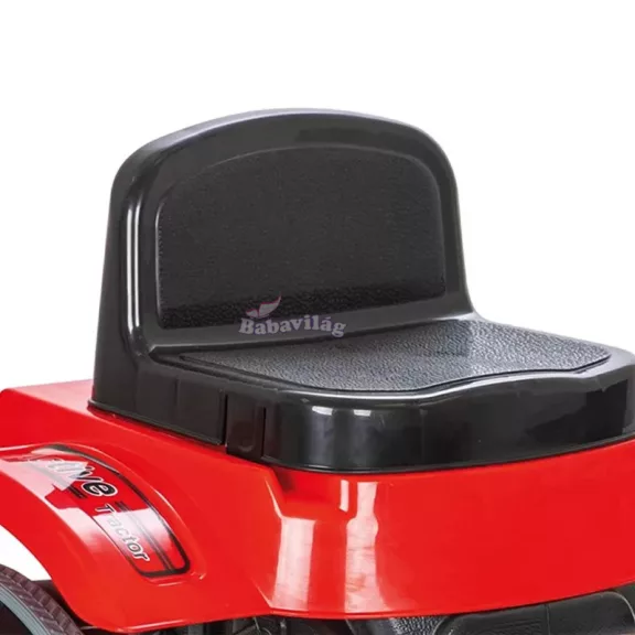 Traktor utánfutóval, pedálos  / piros