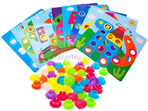 Kreatív Montessori mozaik kirakó