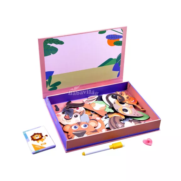 Mágneses puzzle állatok