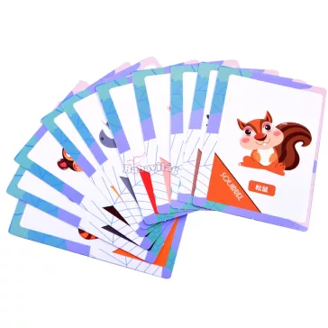 Mágneses puzzle állatok