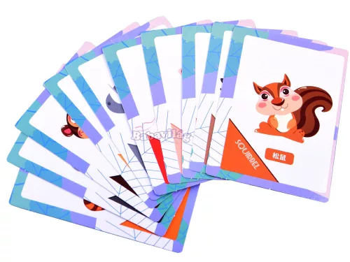 Mágneses puzzle állatok