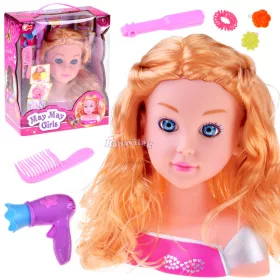 SZŐKE BABA 20 cm-es fésűfej fodrászkellékekkel