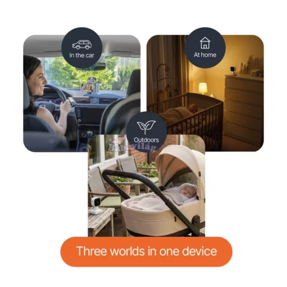 ZOPA Home & Car 3in1 digitális kamerás bébiőr ZOPA Home & Car 3in1 digitális kamerás bébiőr