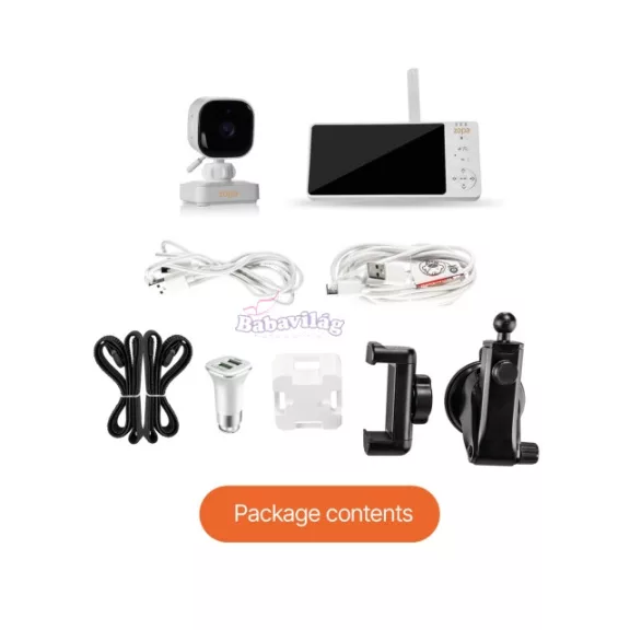 ZOPA Home & Car 3in1 digitális kamerás bébiőr ZOPA Home & Car 3in1 digitális kamerás bébiőr