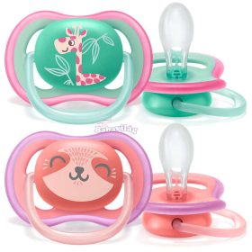   Philips Avent Játszócumi ultra air #2db-os #18h+hó #zsiráfos