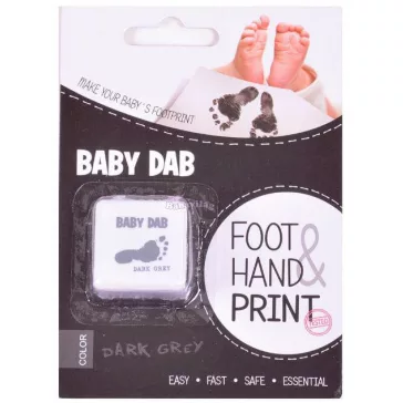 BABYDAB kéz- és láblenyomat készítő - sötétszürke