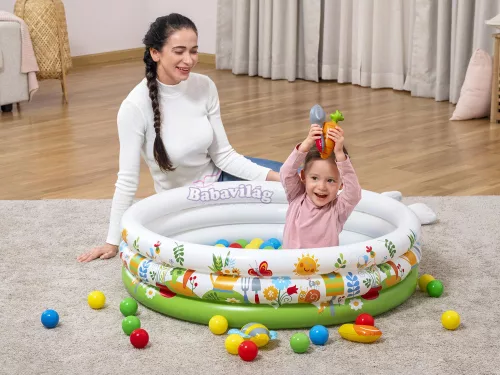 Bestway száraz medence 50db labdával 102x25cm 