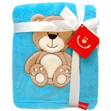 Bobobaby mikroszálas kocsitakaró KCSN-08 türkiz maci