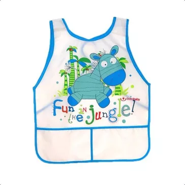   Bobobaby tépőzáras előke 36hó+ - világoszöld zebra jungle